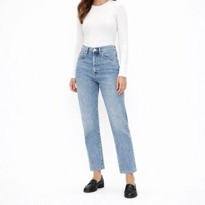 Aritzia Denim Forum Arlo Hi-rise Straight Leg Ankle Length Blue Jeans Size 27